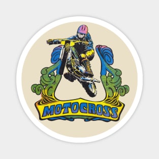 Vintage Motocross -1970s Magnet